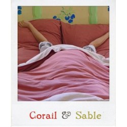  Linge de lit en Jersey Corail & Sable