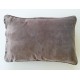 Coussin velours Taupe